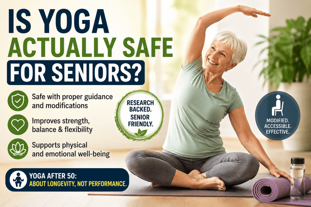 yoga for seniors is yoga safe after 50 yoga after 50 chair yoga for seniors beginner yoga for seniors gentle yoga for older adults yoga for flexibility after 50 safe yoga for seniors yoga for balance and mobility yoga for joint pain relief yoga class in Kolkata yoga class in Kankurgachi Yoga With Sandy best yoga class in Kolkata senior yoga classes yoga for healthy aging yoga for stress relief after 50 Hatha yoga for seniors restorative yoga for seniors yoga for older adults in Kolkata