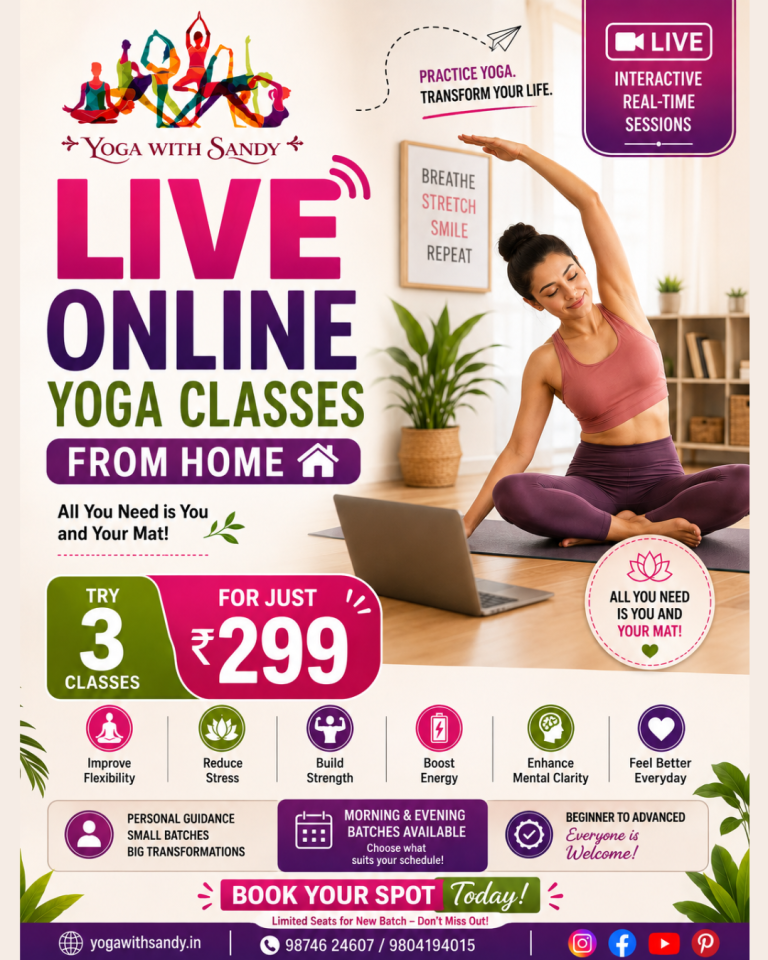 online yoga class,online yoga, yoga with sandy